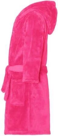 Playshoes fleece badjas fuchsia Roze Meisjes Polyester Capuchon Effen 170 176 - Foto 1