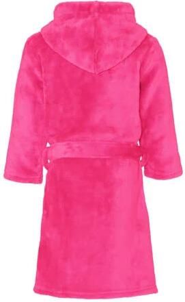 Playshoes fleece badjas fuchsia Roze Meisjes Polyester Capuchon Effen 170 176 - Foto 2