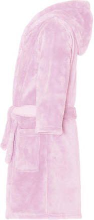 Playshoes fleece badjas lichtroze Meisjes Polyester Capuchon Effen 110 116 - Foto 2