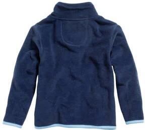 Playshoes fleece vest donkerblauw lichtblauw Effen 104 - Foto 2
