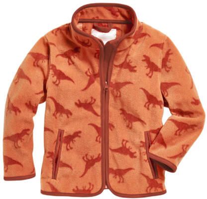 Playshoes fleece vest met all over dino print bruin Jongens Polyester Opstaande kraag - Foto 2