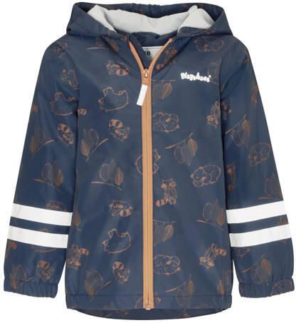 Playshoes regenjas blauw Jongens Polyester Capuchon All over print