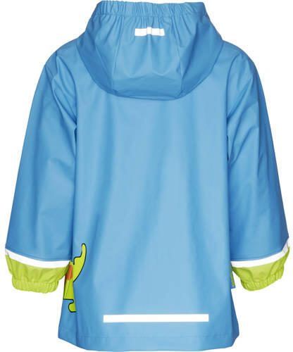 Playshoes regenjas Crocodile lichtblauw groen Jongens Polyester Capuchon 104 - Foto 3
