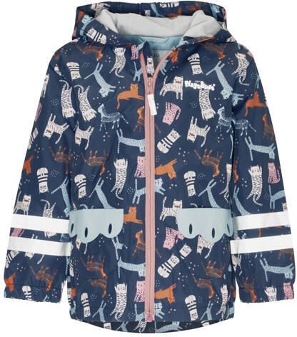 Playshoes regenjas donkerblauw Polyester All over print