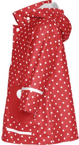 Playshoes regenjas Dots met stippen rood wit Meisjes Polyester Capuchon 104 - Foto 2