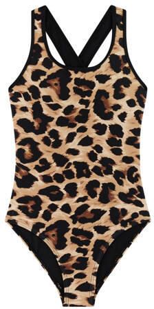 Protest badpak PRTADINDA JR beige bruin Meisjes Polyester Panterprint
