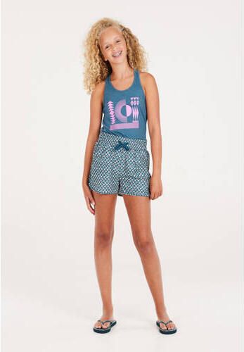 Protest casual short met all over print blauw wit rood Korte broek Meisjes Polyester 116 - Foto 3
