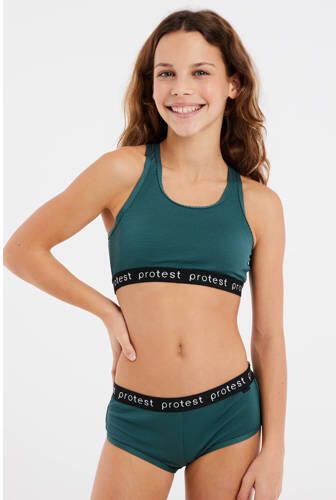 Protest crop bikini PRTBEAU JR groen Meisjes Polyester Printopdruk - Foto 3