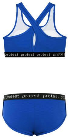 Protest crop bikini PRTBEAU JR kobaltblauw Meisjes Polyester Effen - Foto 4