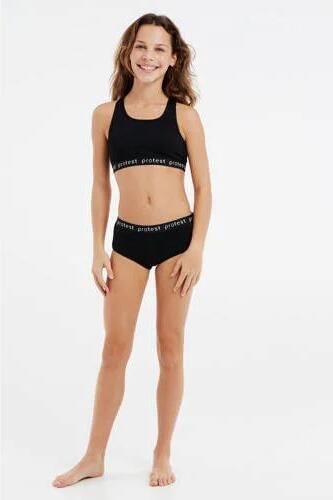 Protest crop bikini PRTBEAU JR zwart Meisjes Polyester Effen 104 - Foto 4