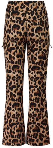 Protest PRTClassys JR skibroek met dierenprint zand bruin zwart Meisjes Softshell