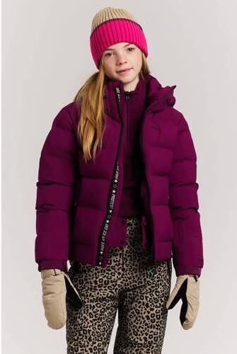 Protest PRTEliny JR ski-jas aubergine Skijack Paars Meisjes Polyester Capuchon
