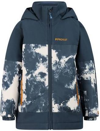 Protest PRTPixi TD camouflage ski-jas twilight navy Skijack Jongens Polyester Capuchon