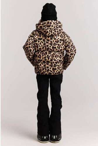 Protest PRTRafaella JR ski-jas met dierenprint zand bruin zwart Skijack Meisjes Polyester Capuchon - Foto 4