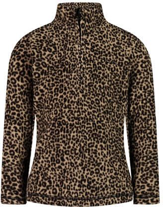 Protest PRTRemissy TD skipully met dierenprint beige zwart Meisjes Fleece Opstaande kraag