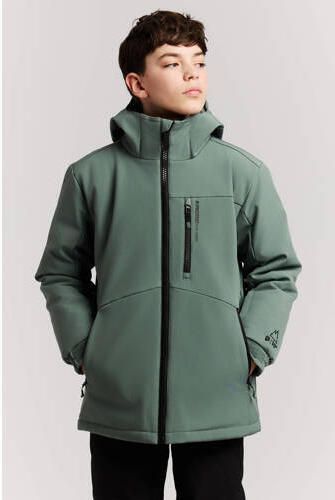 Protest PRTRocket JR ski-jas groen Skijack Jongens Polyester Capuchon