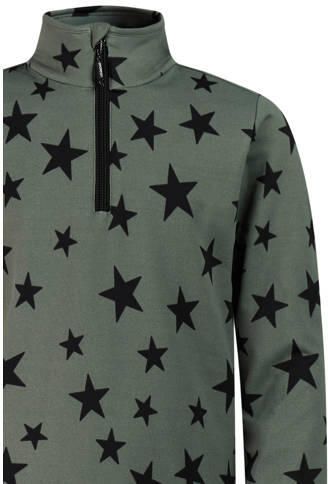 Protest PRTTopsy sweater met opstaande kraag en sterren grijsgroen Outdoor - Foto 2