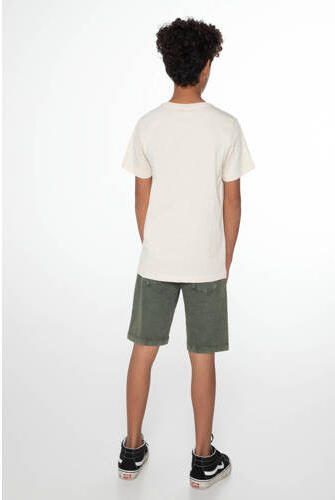 Protest regular fit short Orlin Jr groen Korte broek Jongens Katoen Effen 140