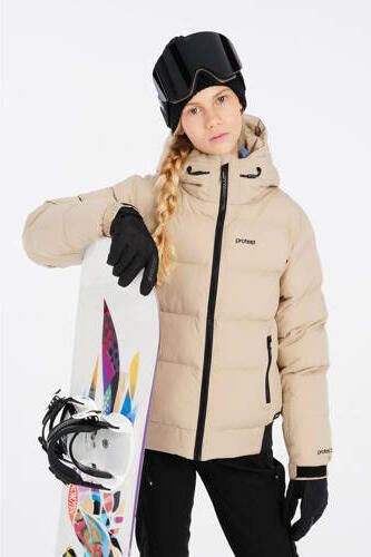 Protest ski-jack Elniy Jr beige Skijack Meisjes Polyester Capuchon Meerkleurig - Foto 2