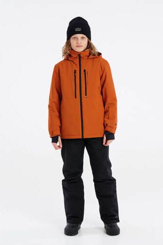 Protest ski-jack PRTFLYNTY JR oranje Skijack Jongens Polyester Capuchon 140 - Foto 3