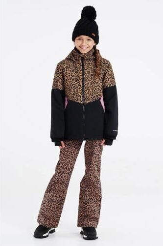 Protest ski-jack PRTOLALLA zwart camel lila Skijack Meisjes Polyester Capuchon 140 - Foto 3