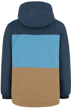 Protest ski-jack RTBUZZERD JR donkerblauw aqua camel Skijack Jongens Polyester Capuchon 176 - Foto 3