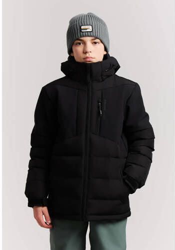 Protest ski-jas zwart Skijack Jongens Polyester Capuchon Effen