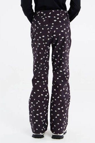 Protest softshell skibroek Classy Jr. zwart wit Meisjes Polyester Bloemen 152