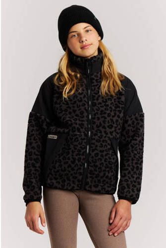 Protest teddy outdoor vest zwart Effen