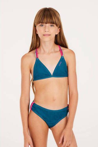 Protest triangel bikini PRTFIMKE JR blauw Meisjes Polyester Streep 140 - Foto 2