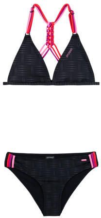 Protest triangel bikini PRTFIMKES JR zwart Meisjes Polyester Grafisch