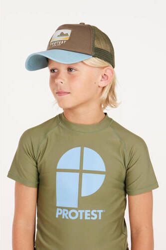 Protest UV T-shirt PRTBERENT JR olijfgroen UV shirt Polyester Ronde hals 152 - Foto 3