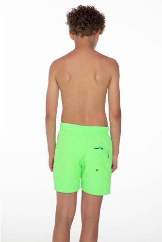 Protest zwemshort CULTURE JR neon groen Jongens Polyamide Effen 104