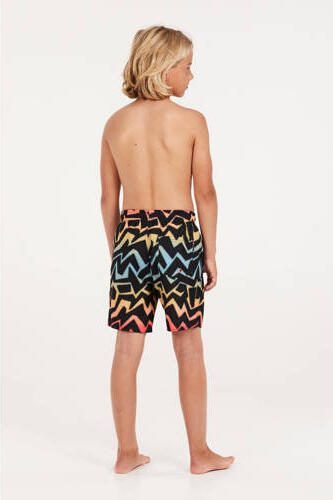 Protest zwemshort PRTDESERT JR zwart geel blauw rood Jongens Polyester 128 - Foto 2