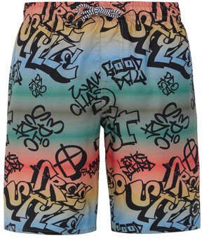Protest zwemshort PRTNIO JR groen blauw rood geel Jongens Polyester All over print 104 - Foto 3