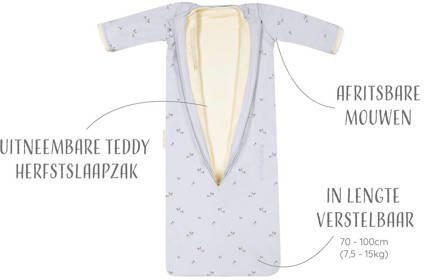 Puckababy 4 seioenen slaapzak Birds 6 mnd-2.5 jr Babyslaapzak Blauw All over print - Foto 4