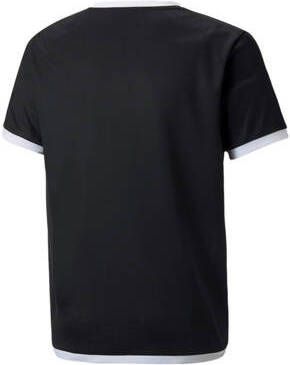 Puma Junior voetbalshirt zwart wit Sport t-shirt Gerecycled polyester (duurzaam) Ronde hals 116