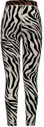 Puma 7 8 legging zwart wit bruin Broek Meisjes Polyester Zebraprint 140
