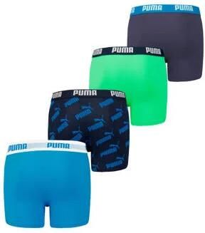 Puma boxershorts set van 4 Multi Jongens Stretchkatoen Effen 122 128