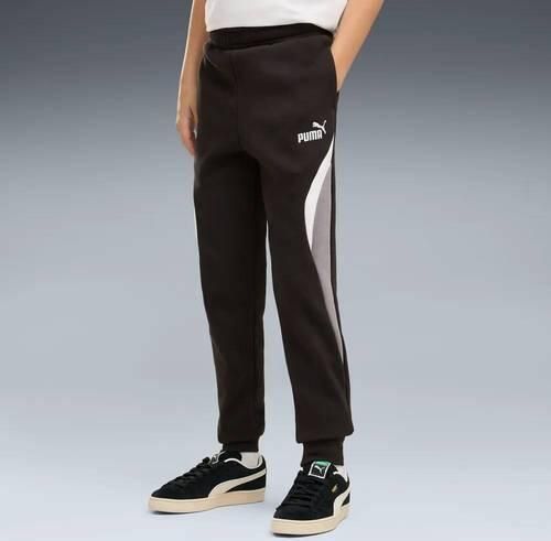 Puma Essential Block joggingbroek zwart Katoen Meerkleurig