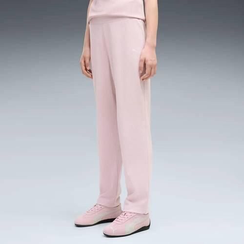 Puma essential elevated regular fit joggingbroek roze Meisjes Polyester