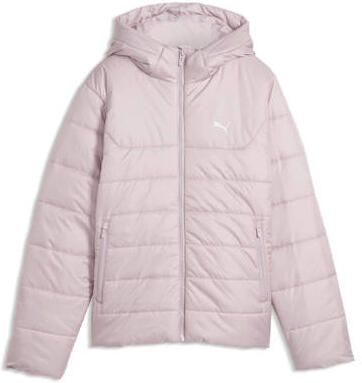Puma essential gewatteerde jas roze Meisjes Polyester Capuchon Effen