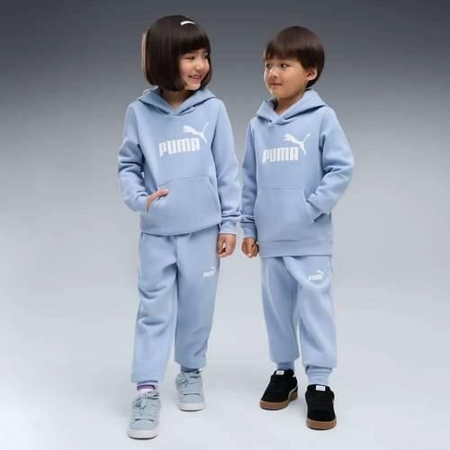 Puma Essential No. 1 joggingpak met capuchon en logo lichtblauw Logo - Foto 3