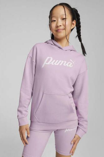 Puma hoodie lila Trui Paars Jongens Katoen Capuchon Printopdruk 140 - Foto 2