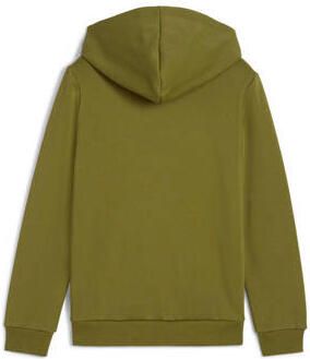 Puma hoodie olijfgroen zwart Sweater Jongens Katoen Capuchon Logo 164 - Foto 3