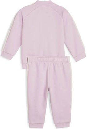 Puma joggingpak lila wit Paars Katoen Opstaande kraag Logo 104