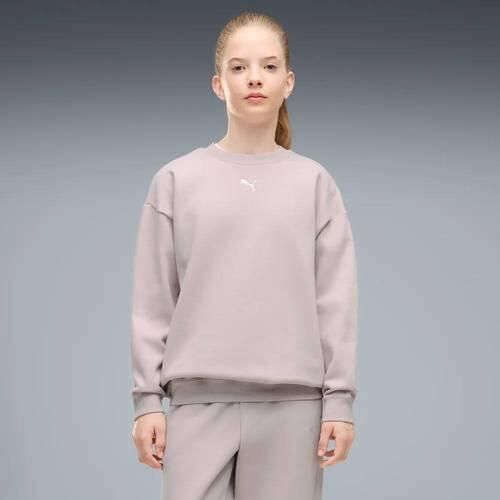 Puma joggingpak met ronde hals roze Effen