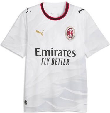 Puma Junior AC Milan voetbalshirt uit Sport t-shirt Wit Polyester Ronde hals
