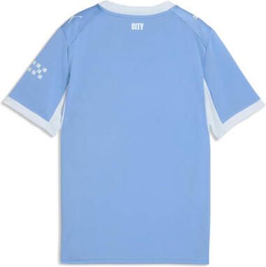 Puma junior chester city voetbalshirt thuis lichtblauw wit Sport t-shirt Polyester Ronde hals