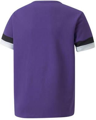 Puma junior voetbalshirt paars zwart Sport t-shirt Polyester Ronde hals